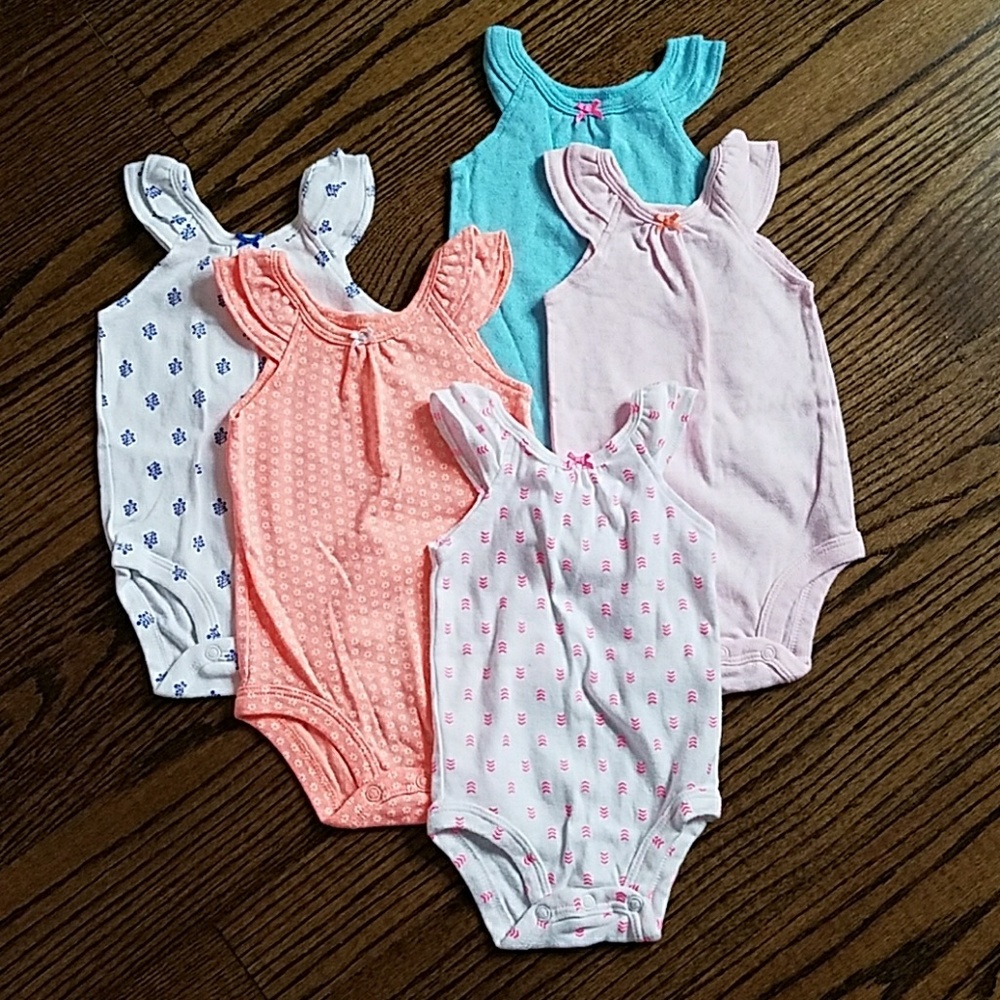 Lot of 5 tank onsies